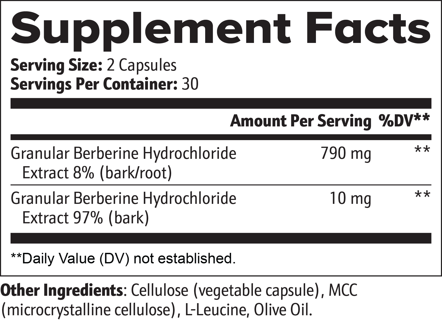 Berberine HCl Complex | Metabolic & Blood Sugar Support