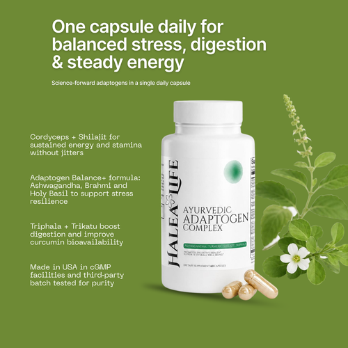 Ayurvedic Adaptogen Complex – Ashwagandha, Shilajit & Triphala