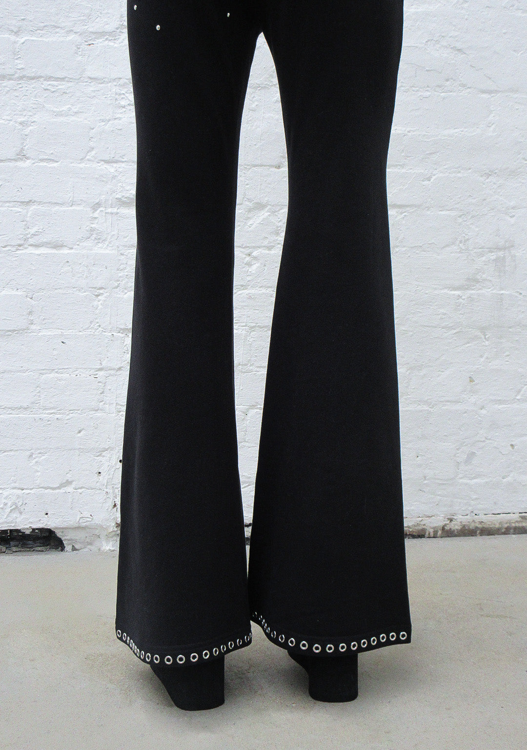 KNIGHT STUDDED FITTED PANTS BLACK