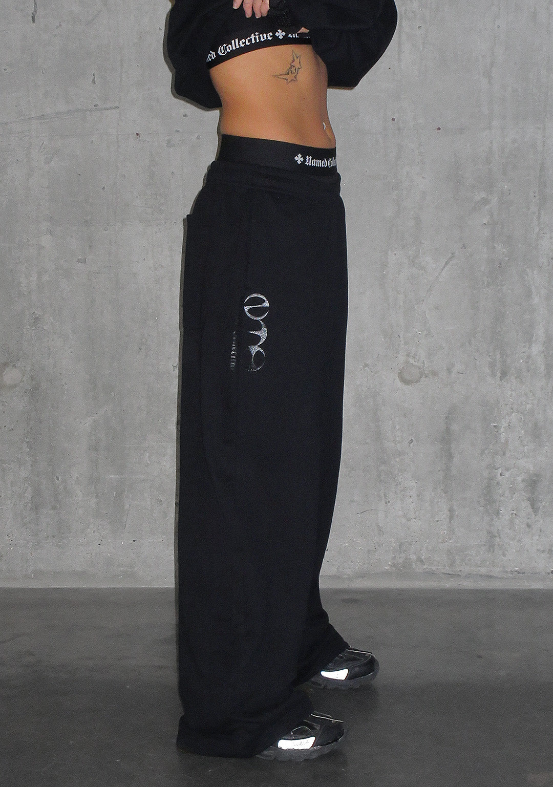 Nth ACTIVE OVERSIZED SWEATPANTS BLACK